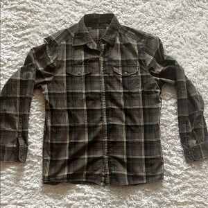 Kenneth Cole Plaid Button-Up Shirt
